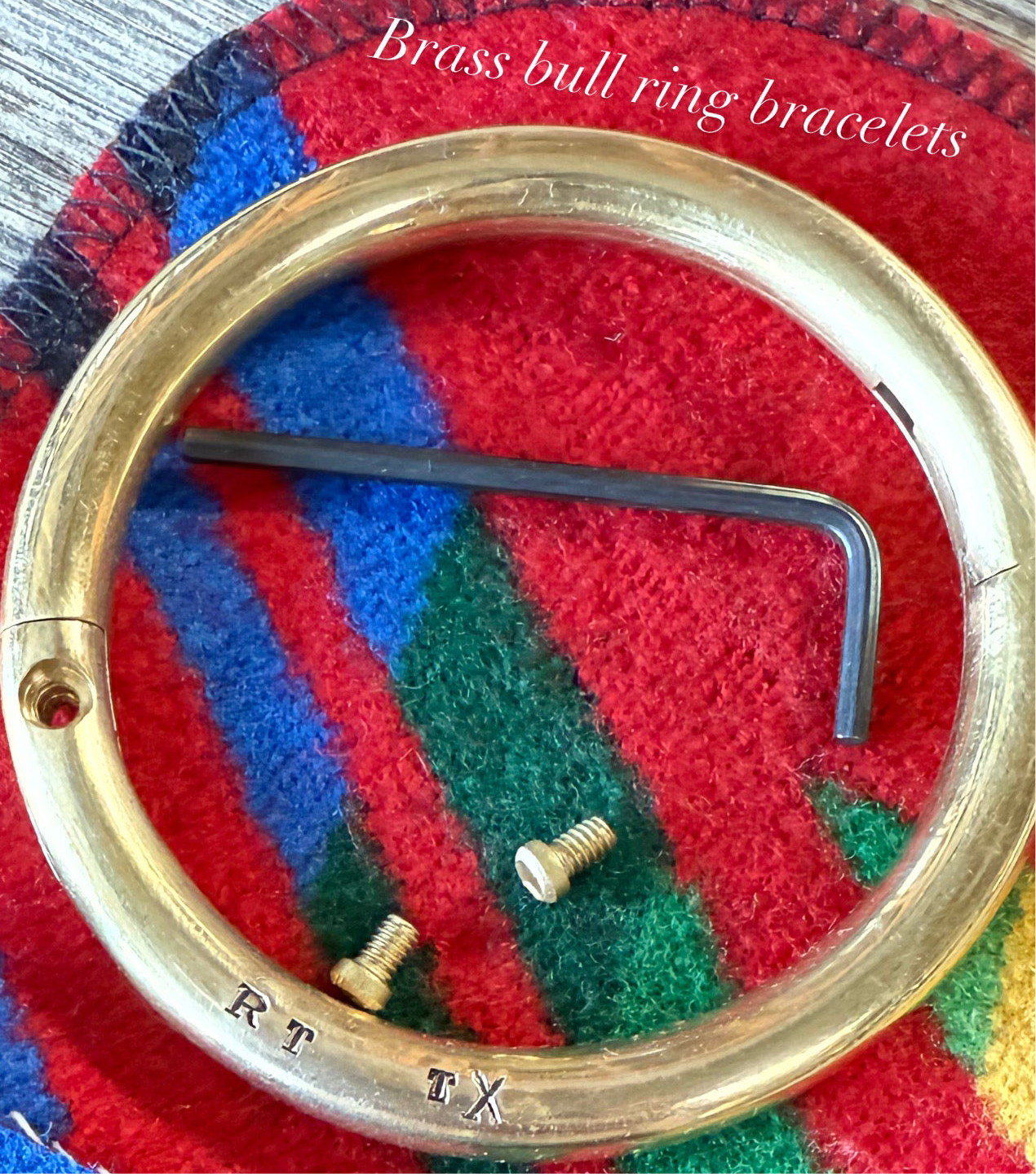 PREORDER Giddy Up Solid Brass Bracelet-Includes Shipping-Ships approx Nov 2