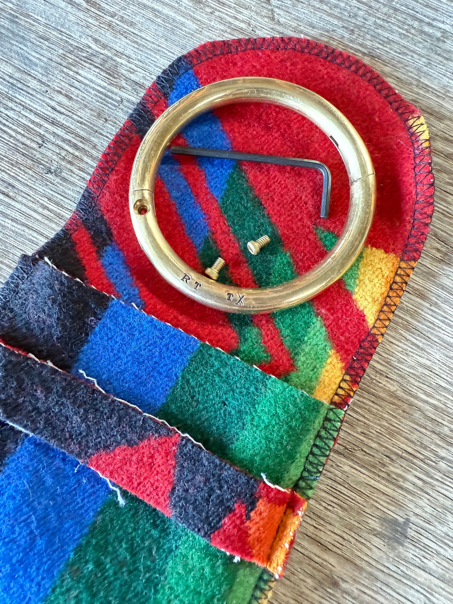 PREORDER RT TX Solid Brass Bracelet-Includes Shipping-Ships Approx Nov 2