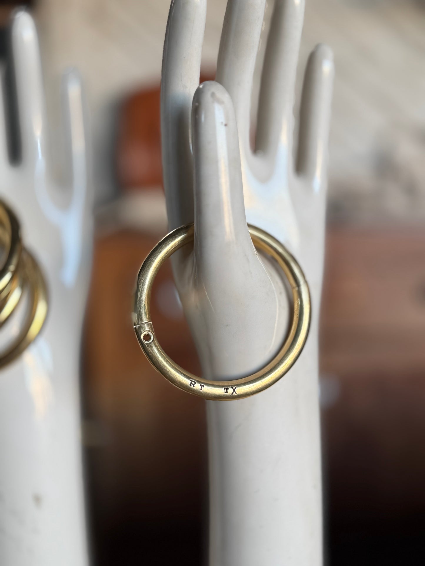PREORDER RT TX Solid Brass Bracelet-Includes Shipping-Ships Approx Nov 2