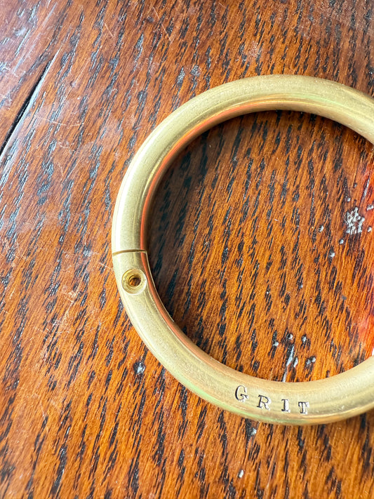 PREORDER Grit Solid Brass Bracelet-Includes Shipping-Ships Approx Nov 2