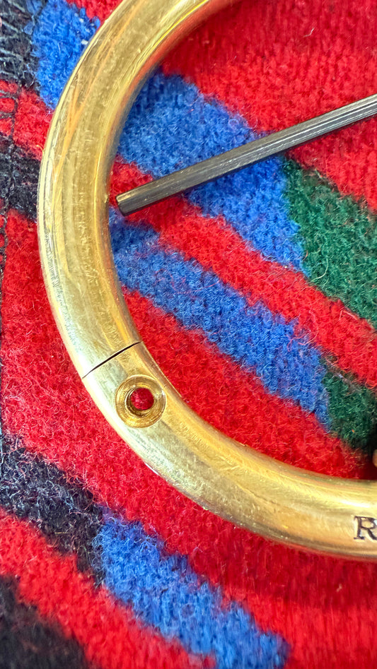 PREORDER Howdy Solid Brass Bracelet-Includes Shipping-Ships Approx Nov 2